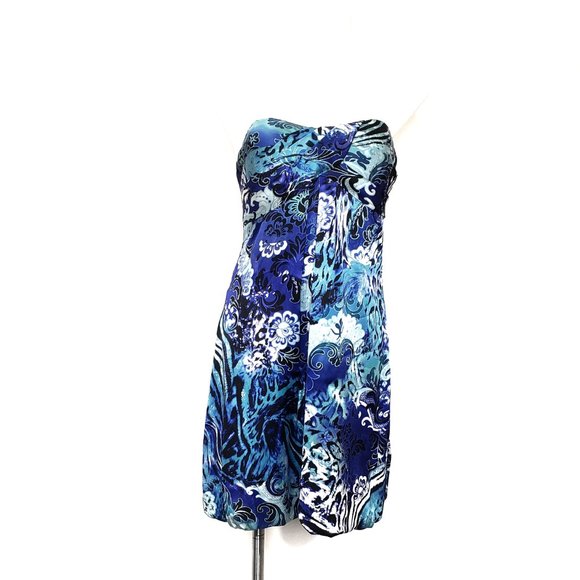 Cache Silk Strapless Dress Size 14 - Picture 2 of 12